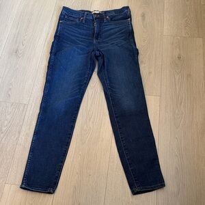 Madewell Deep Blue Skinny Jeans